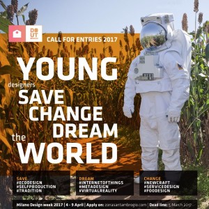 CALL FOR YOUNG DESIGNERS 4 al 9 Aprile 2017 Fuorisalone Milano Design Week