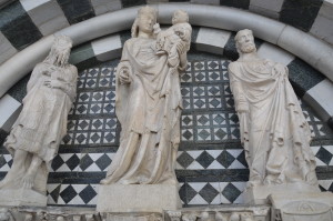 Particolare del Battistero Pistoia