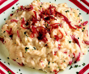 Risotto con bresaola e scimudin