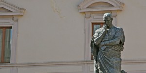 Sulmona Ovidio Nasone in Piazza XX Settembre Photo credit Welcome to Sulmona